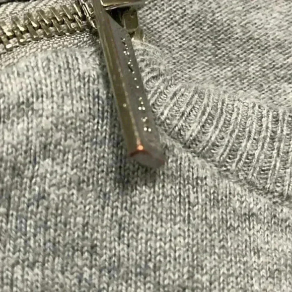 MICHAEL Michael Kors Women's Gray Knit Sweater w/Silver Zipper Accents -Small - Picture 9 of 9